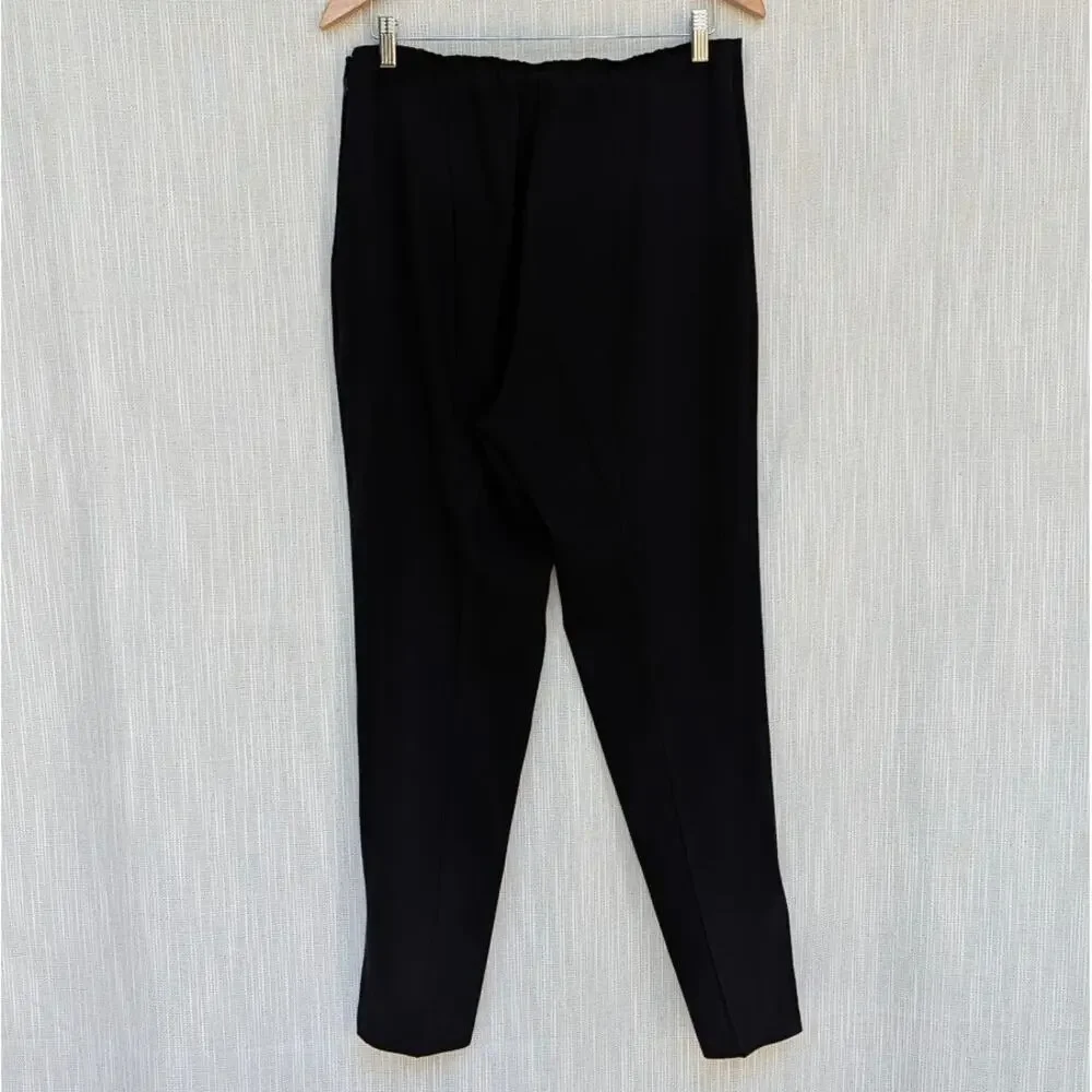 Cinq à Sept Brianne Tailored Pants Womens 14 Black High-rise Slim Fit Ankle